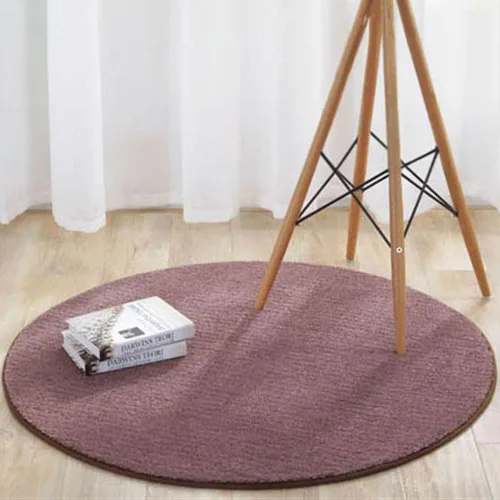 Miniatura 9 de Reyox Tapete de felpa suave para silla de oficina, tapete redondo antideslizante para oficina y hogar, alfombra absorbente para guardería