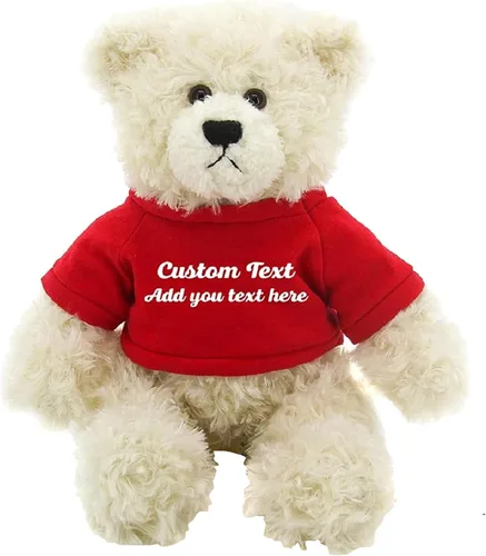 Miniatura 15 de Oso de peluche personalizado Brandon crema de 12 pulgadas, osos de peluche personalizados, gran regalo para San Valentín, graduación, cumpleaños