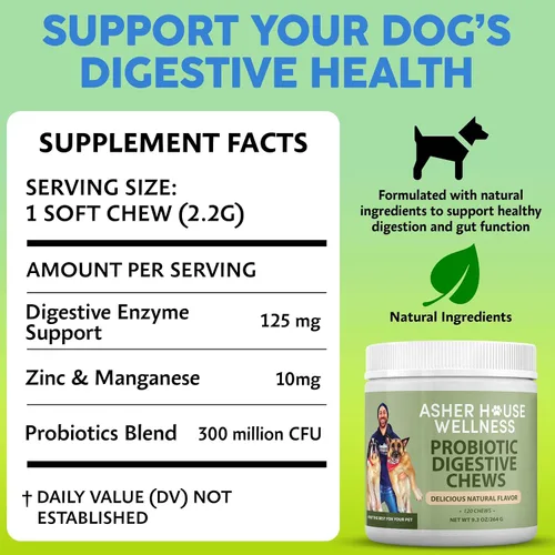 Miniatura 4 de Suplemento masticable digestivo probiótico para perros