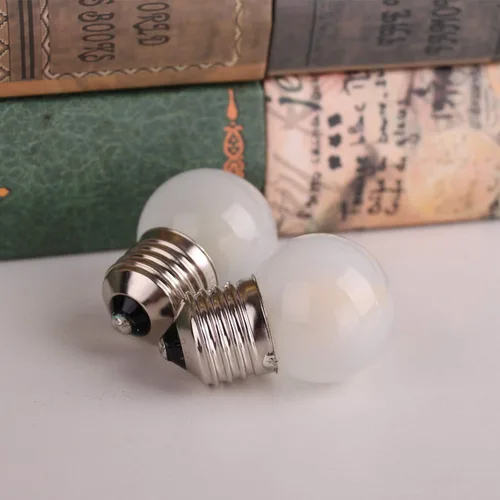 Miniatura 5 de Bombillas LED G40 de bajo vatio, 1.5 W, luz blanca cálida suave 2700 K G14, bombilla de ahorro de energía equivalente a 15 W, base estándar E26, luz