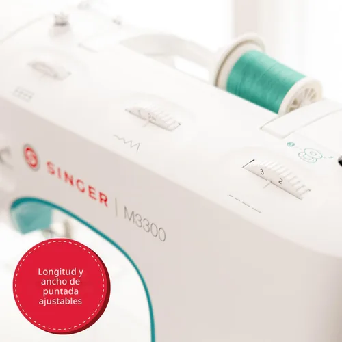 Miniatura 8 de SINGER M3300 - Máquina de coser ligera y portátil con 97 aplicaciones de puntada, luz LED y ojal de 1 paso Usada para reparación y costura