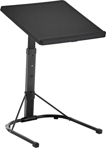 BTEXPERT Bandeja plegable para TV, bandeja de mesa plegable, 3 ángulos de altura ajustable y inclinación para cenar, leer, computadora portátil en