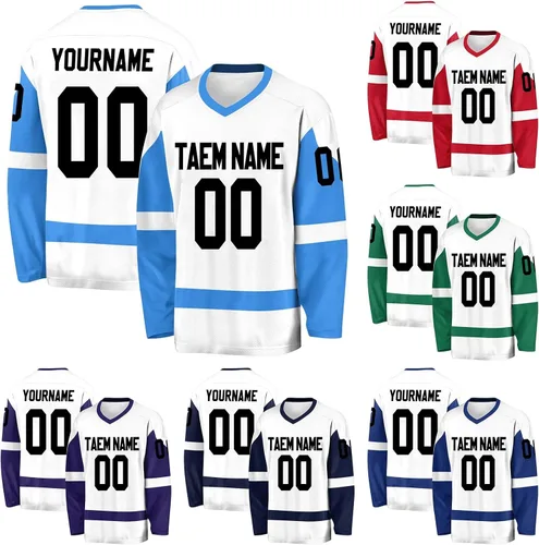 Miniatura 13 de Camisetas de hockey personalizadas para niños y niñas, camiseta de hockey personalizada para niños, regalos de hockey personalizados