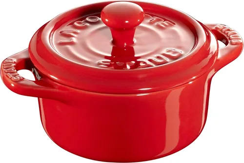 Miniatura 2 de STAUB Cerámica Horno holandés 3 piezas Mini Round Cocotte, Cereza