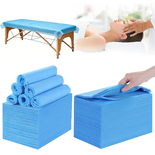 Miniatura 21 de Sábanas desechables de 31 x 71 pulgadas, gruesas, impermeables, de tela no tejida, para mesa de masaje, protector transpirable para terapia