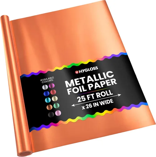 Miniatura 11 de Hygloss Products - Papel de aluminio metálico brillante, hojas de 20 x 26 pulgadas para artes, manualidades y envoltura de Navidad