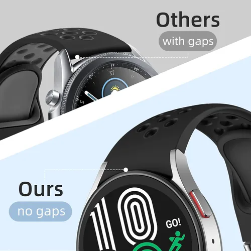 Miniatura 6 de DaQin Correa Deportiva Sin Espacios Compatible con Samsung Galaxy Watch 7/6/5/4 Banda 40mm 44mm/Galaxy Watch FE/Watch 6 4 Classic 43mm 47mm 42mm
