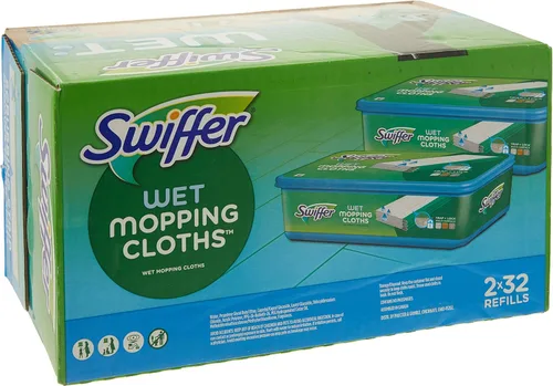 Miniatura 3 de Swiffer Sweeper Repuestos de Paños Húmedos para Trapear Aroma Ventana Abierta Fresca 32 Unidades Paquete de 2