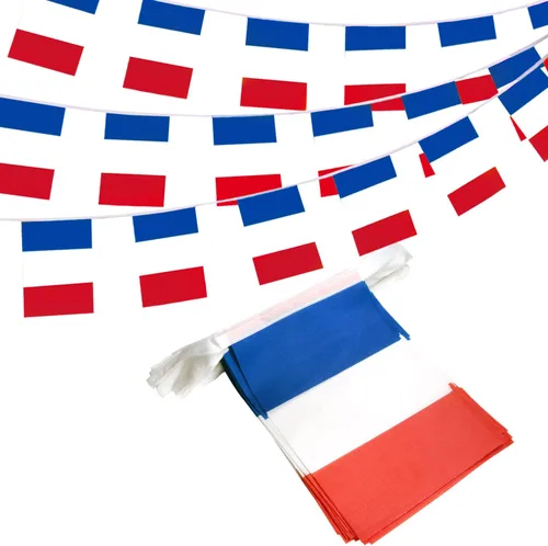 Miniatura 9 de Anley Bandera de cuerda de Perú, banderas de banderín, eventos patrióticos 28 de julio Día de la Independencia peruana decoración para bares