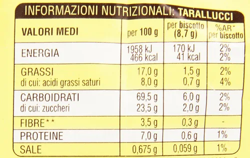 Miniatura 2 de Mulino Bianco: Galletas "Tarallucci" hechas con huevos frescos 12.3 Oz (12.35 oz) - Paquete de 3 [Importación italiana]