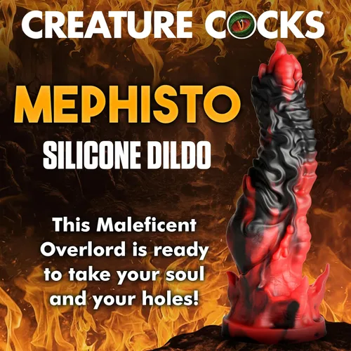 Miniatura 2 de CREATURE COCKS Mephisto - Consolador de silicona para hombres, mujeres y parejas. Consolador de fantasía, silicona de alta calidad. Base de ventosa