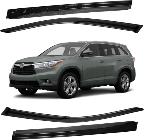 Miniatura 91 de Viseras para ventanas para Mazda 3 Sedán 4 puertas 2004 2005 2006 2007 2008 2009 estilo JDM Mugen, deflector de viento, protector solar y de lluvia