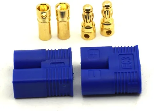 Miniatura 4 de 10 pares de conectores de batería EC3, enchufe banana de 0.138 in hembra macho bala conector RC ESC LIPO batería motor eléctrico avión Quadcopter