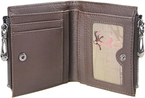 Miniatura 3 de Cartera plegable de piel sintética para mujeres y niñas, Panda