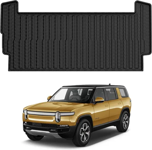 Mixsuper Forro de carga para Rivian R1S 2022-2024 2025, alfombrilla para maletero para todo tipo de clima, para accesorios R1S, alfombrilla