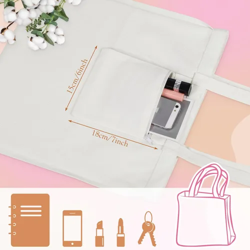 Miniatura 6 de Bolsa de lona Louise Maelys para mujer, linda estética cardenal, de algodón, para compras, regalo para mujeres, bolsas de comestibles reutilizables