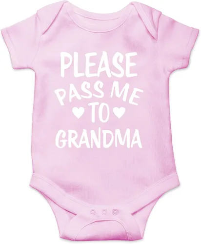 Miniatura 5 de CBTwear Please Pass Me To Grandma - Body divertido para bebé, ropa para recién nacido, mameluco unisex
