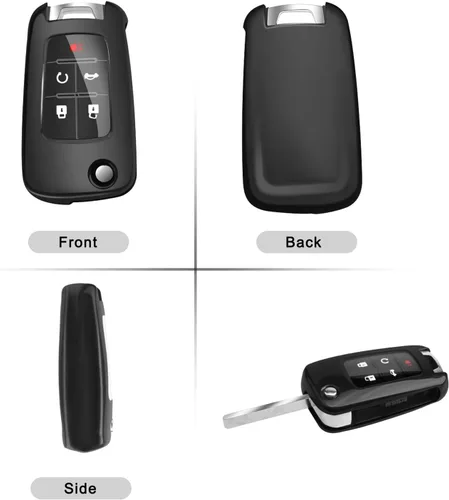 Miniatura 3 de QBUC Funda para llavero Chevy con llavero para Chevrolet Malibu Cruze Camaro Volt Equinox Sonic Impala Buick Regal Encore