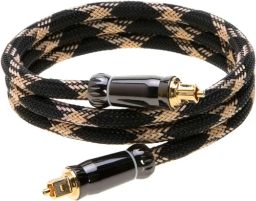Miniatura 7 de Cables Direct Online Cable de audio óptico Toslink de alta fidelidad de 1.5 pies, cable de fibra óptica digital de alta fidelidad para cine en casa