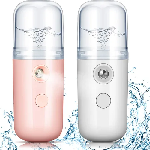 Miniatura 8 de Honoson 2 Nano Vaporizador Facial Portátil Nano Mister para Extensiones de Pestañas Recargable por USB 1 oz Aparato de Cuidado de la Piel Mano
