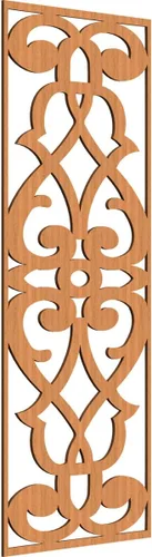 Miniatura 113 de 9 3/8"W x 24 3/8"H x 1/4"T Bellaire Decorativos Paneles de pared de madera calado, abedul