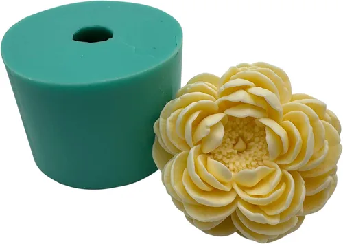 Miniatura 10 de Molde de Silicona 3D de Flor de Rosa Floreciente para Resina Flor Jabón Vela Haciendo Moldes DIY Molde de Pastel de Boda Decorando con Epoxi Molde