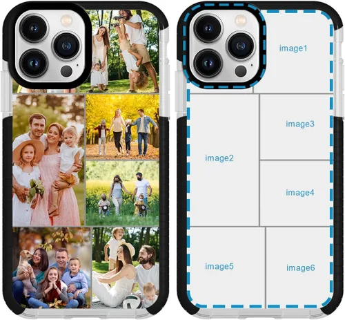 Miniatura 12 de Funda de teléfono personalizada para iPhone 14 Pro Max personalizada con collage de múltiples imágenes, resistente a los golpes, funda protectora