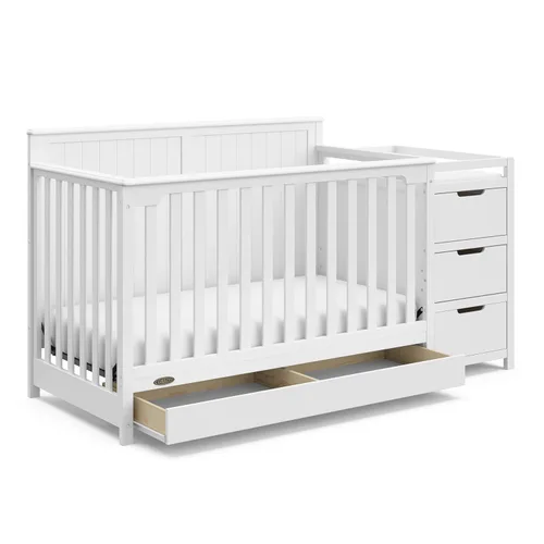 Miniatura 19 de Graco Hadley Cuna convertible 5 en 1 con cajón (Gris Guijarro) – Certificado GREENGUARD Gold, Combo de cuna con cajón, Cajón de almacenamiento