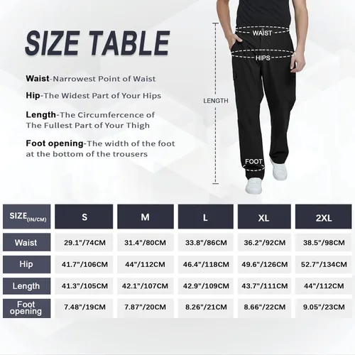 Miniatura 6 de MEETYOO Pantalones cargo de senderismo para hombre, impermeables, tácticos, ligeros, elásticos, para acampar