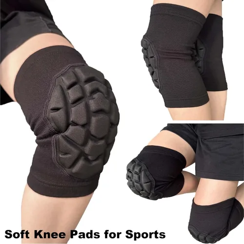 Miniatura 6 de Rodilleras para hombres y mujeres, rodilleras de lucha libre para voleibol, baloncesto y fútbol. Rodilleras de compresión elástica para soporte