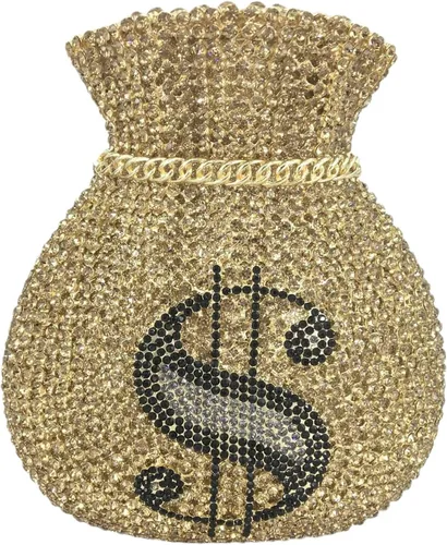 Tngan Bolsa de dinero para mujer bolso de noche con cristales brillantes diamantes de imitación para boda fiesta graduación bolso de fiesta