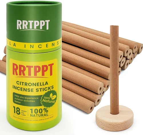 Varillas de incienso de citronela huecas con ingredientes naturales, citronela, limoncillo, aceite de romero que te ayudan a disfrutar mejor de la