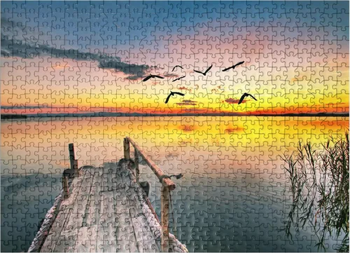 Miniatura 8 de MyPuzzle Pier in The Clouds - Rompecabezas prémium de 100 piezas para adultos