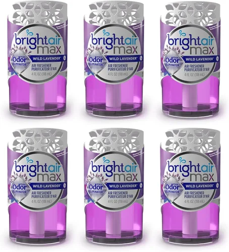 Miniatura 8 de Bright Air Ambientador eliminador de olores máximo de 4 onzas, para espacios de tamaño mediano, aroma cítrico explosivo, caja de 6, dura hasta 60