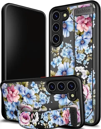Miniatura 35 de Compatible para Samsung Galaxy S23 Funda Bonita con Correa Soporte Dedo Kickstand, Fundas de Silicona Geniales de Diseñador Funda Cover - Mariposa