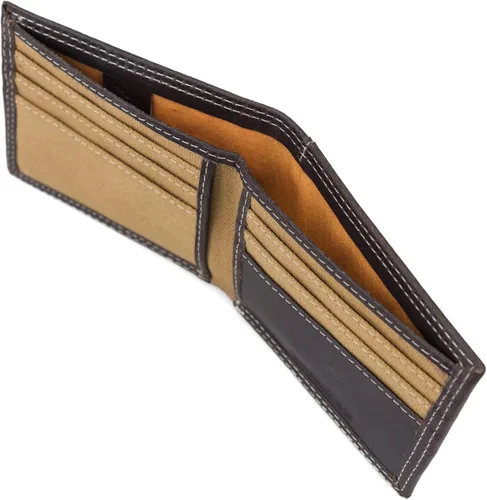 Miniatura 4 de Timberland PRO - Cartera de lona para hombre piel RFID ventana trasera para identificación