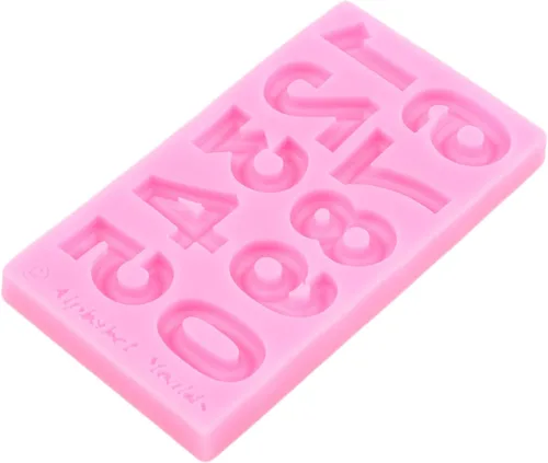 Miniatura 4 de ZiXiang Moldes de silicona para números, letras mayúsculas del alfabeto, moldes de chocolate para decoración de pasteles de azúcar, decoración