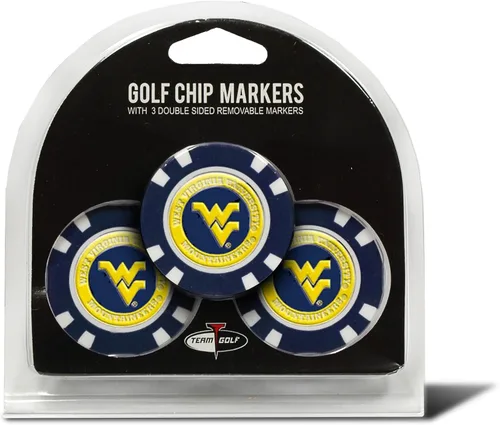 Miniatura 38 de Team Golf NCAA - Marcadores para pelotas de golf tamaño de ficha de póquer con marcadores de doble cara esmaltados más pequeños