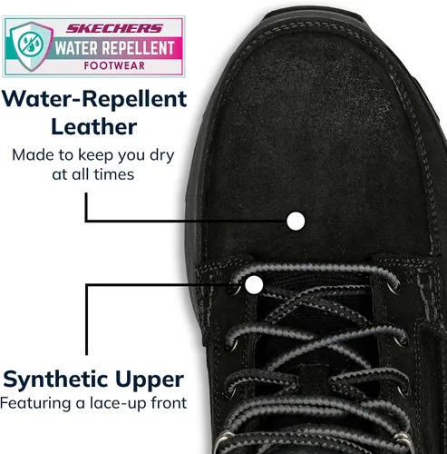 Miniatura 4 de Skechers Respected-Boswell Mid Top - Tenis de cuero con puntera tipo mocasín para hombre