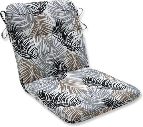 Miniatura 4 de Pillow Perfect Tropic Botanical - Juego de 1 cojín para silla con respaldo dividido para interiores y exteriores, con lazos, 1 unidad, 40.5 x 21