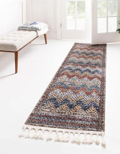 Miniatura 8 de Unique Loom Colección Aramis - Alfombra Stella (rectangular 2' 0" x 3' 1", Multi/Azul)