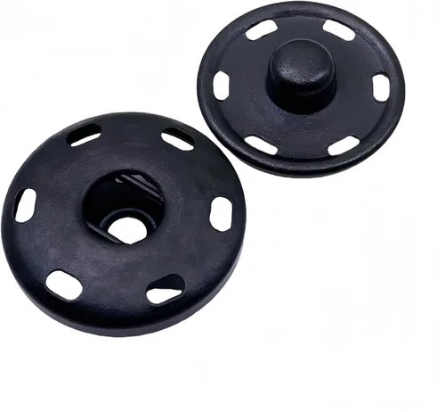 Miniatura 10 de 5 pares de botones de cobre para coser, camisas, botones de cobre para bricolaje, accesorios para bricolaje (negro, 0.394 pulgadas)