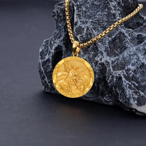 Miniatura 4 de CEKAMA - Collar de plata de ley 925 con dije de amuleto para hombres y mujeres, con cadena de 0.098 in, 22 pulgadas + 2 pulgadas