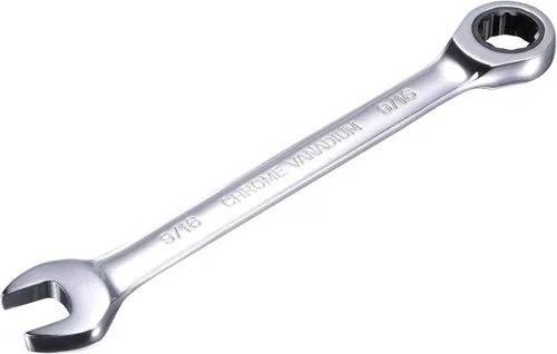 Miniatura 21 de uxcell Llave combinada de carraca de 3/4 de pulgada SAE, 72 dientes, 12 puntos, llave combinada de carraca de extremo cuadrado, herramientas