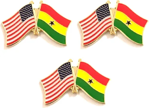 Miniatura 34 de 3 Pines de solapa con banderas de Estados Unidos y países internacionales, paquete de 3 pines dobles con diseño de banderas de Estados Unidos