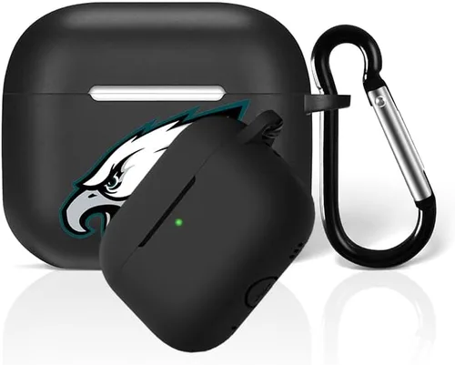 Miniatura 17 de Funda protectora de silicona para 49ers compatible con AirPods de 1ª/2ª generación, funda de carga, llavero