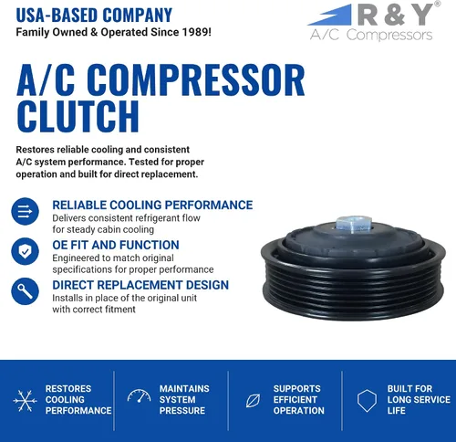 Miniatura 2 de RYC - Nuevo embrague de compresor A/C AIH339-CL