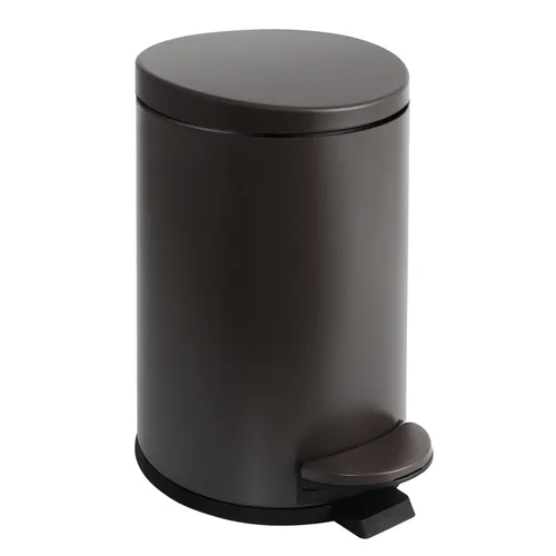 Miniatura 10 de TIPGO Cubo de Basura Pequeño de 1.2 Galones en Negro, Cubo de Basura de 4.5 Litros para Baño con Tapa, Mini Bote de Basura con Paso, Cesta de Basura