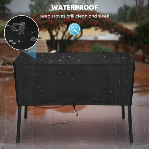 Miniatura 6 de Cubierta de patio Stanbroil para estufa de campamento Chef de 2 quemadores, cubierta de estufa para exteriores de 14'' x 32'' para estufa
