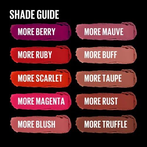 Miniatura 7 de Maybelline Color Sensational Ultimatte Lápiz labial mate sin secado, pigmento de color intenso, Más Malva, Rosa Malva Púrpura, 1 pieza 599 MÁS MAUVE